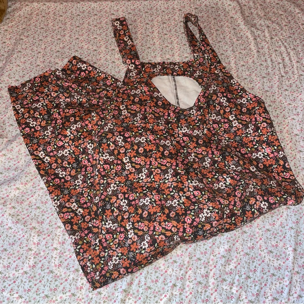 floral overalls